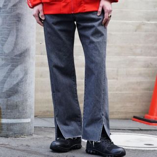 ジエダ(Jieda)のKAIKO BUG DENIM PANT FULL WASH(BLACK)(デニム/ジーンズ)