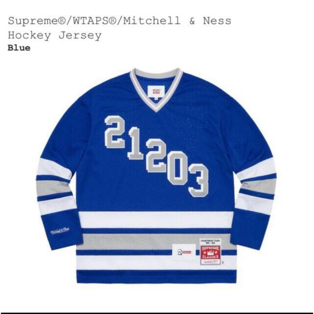 21AW Supreme / WTAPS Hockey Jersey 青Sサイズ