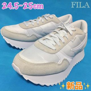 フィラ(FILA)の【FILA】サニー 厚底スニーカー【ホワイト】(スニーカー)