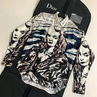 DIOR 19AW RAYMOND PETTIBON SILK SHIRT