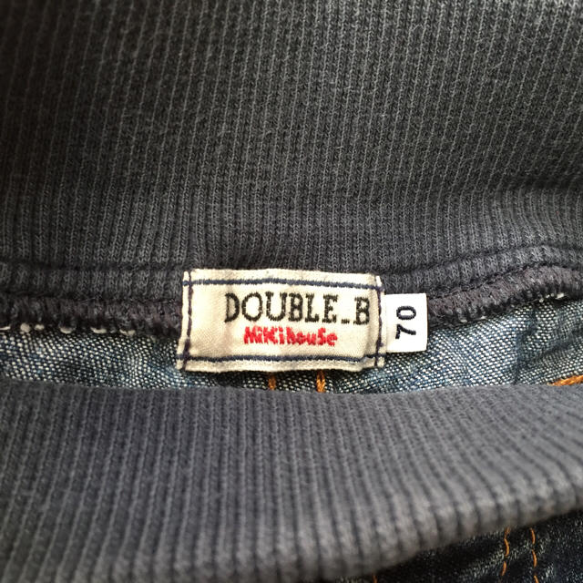 DOUBLE.B(ダブルビー)のdouble Bダブルビー デニムパンツ〈70〉 キッズ/ベビー/マタニティのベビー服(~85cm)(パンツ)の商品写真