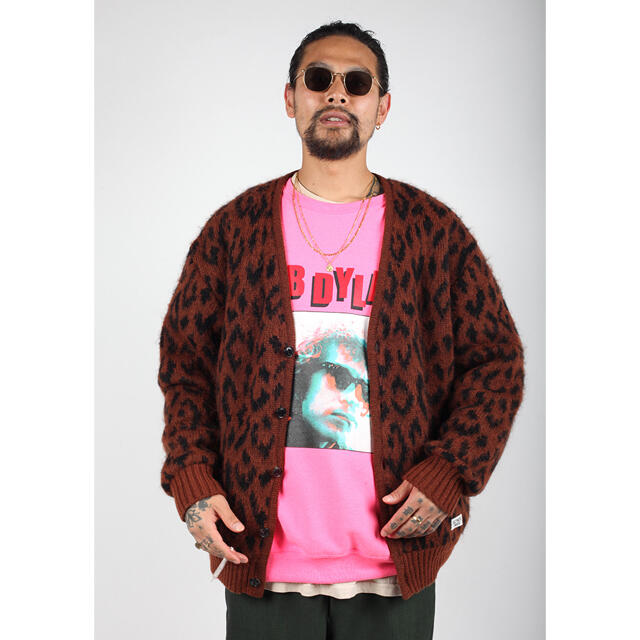 メンズwacko maria heavy mohair cardigan knit