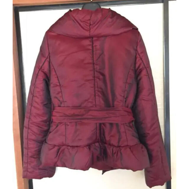 ETHIQUE  ワインレッド  ショート丈  コート ジャケット レディースのジャケット/アウター(ダウンジャケット)の商品写真