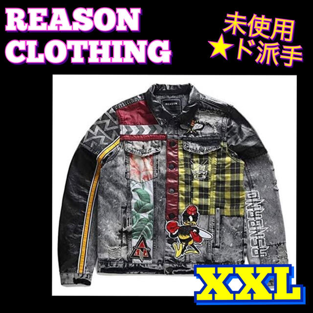REASON CLOTHING 激レア デニムジャケット XXL REASON CLOTHING 激レア デニムジャケット XXL
