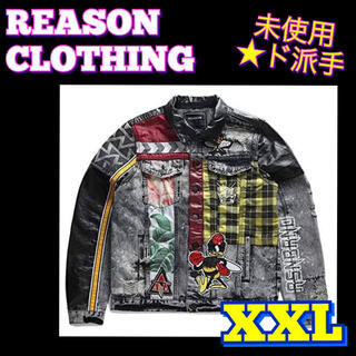 REASON CLOTHING 激レア　デニムジャケット　XXL(Gジャン/デニムジャケット)