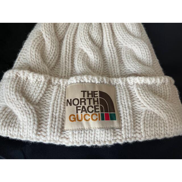 Gucci(グッチ)のGUCCI x The North Face コラボ第二弾ニットキャップ新品箱付 レディースの帽子(ニット帽/ビーニー)の商品写真