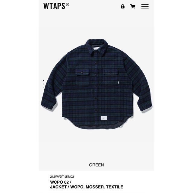 W)taps(ダブルタップス)のikura様専用【S】21AW WTAPS WCPO 02 / JACKET メンズのジャケット/アウター(ブルゾン)の商品写真