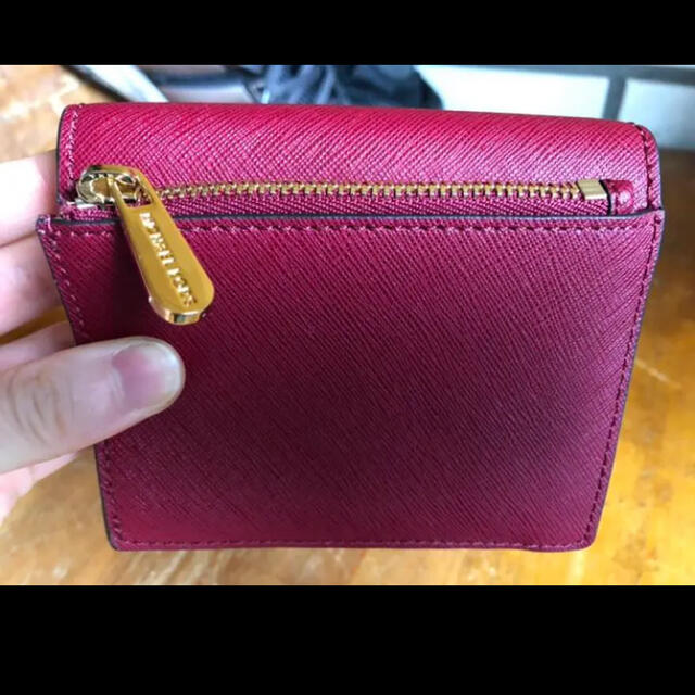 ★新品 MICHAEL KORS マイケルコース 折り財布 ピンク レッド