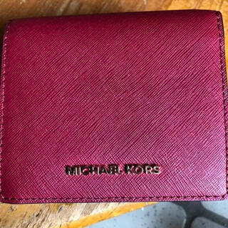 マイケルコース(Michael Kors)のマイケルコース　二つ折り財布　赤　レッド(財布)