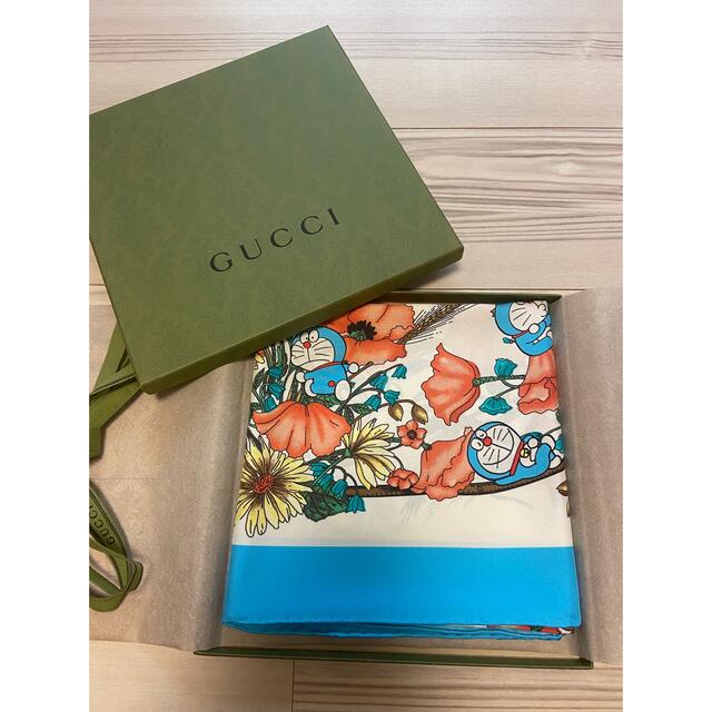 新品&かなり貴重です】GUCCI&ドラえもん コラボ フローラ スカーフ90