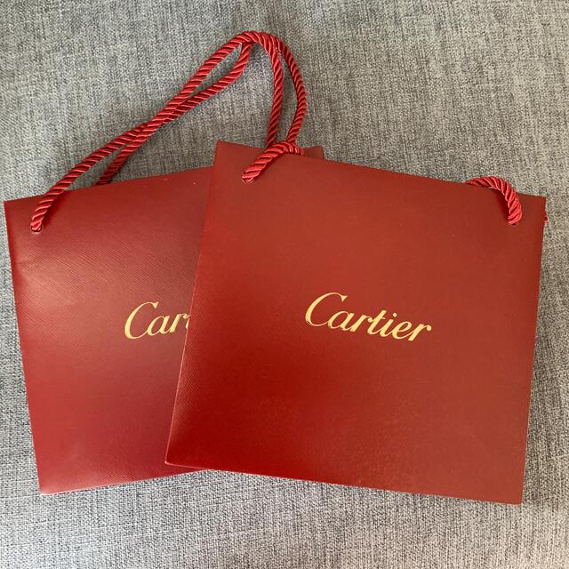 Cartier(カルティエ)のカルティエ ショップバッグ２枚✳︎ジョーマローンショップバッグ レディースのバッグ(ショップ袋)の商品写真