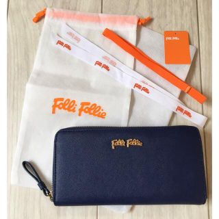 フォリフォリ(Folli Follie)の『フォリフォリ⭐︎Folli Follie』長財布　ラウンドジップ　ブルー(財布)