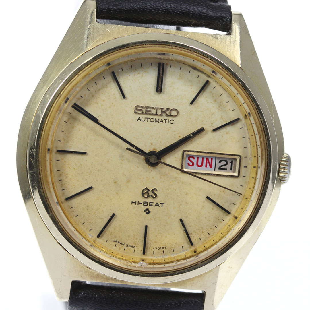 【SEIKO】セイコー グランドセイコー Cal.5646A 5646-7005 自動巻き メンズ【ev20】