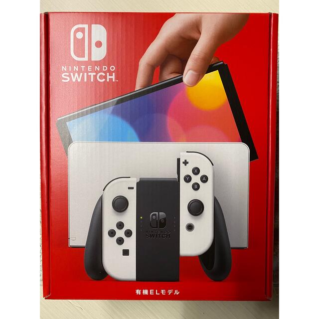 Nintendo Switch(ニンテンドースイッチ)の【新品・未開封】有機EL モデル Nintendo Switch ホワイト エンタメ/ホビーのゲームソフト/ゲーム機本体(家庭用ゲーム機本体)の商品写真