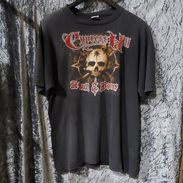 Tシャツ/カットソー(半袖/袖なし)Cypress Hill バンT　Skull & Bones　激レア