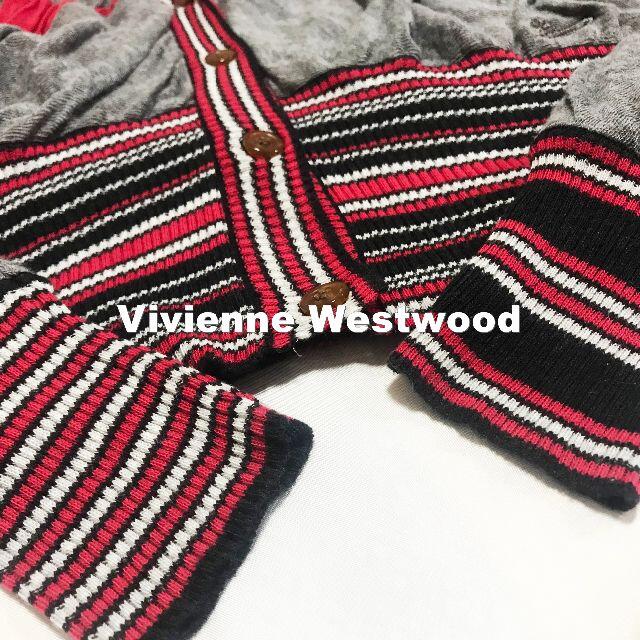 Vivienne Westwood(ヴィヴィアンウエストウッド)の【Vivienne Westwood】フォントロゴ 刺繍ORBロゴ カーディガン レディースのトップス(カーディガン)の商品写真