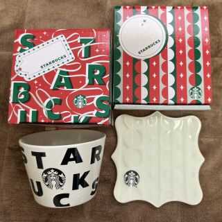 スターバックスコーヒー(Starbucks Coffee)のセール！スターバックス　スタバ　クリスマス　ミニカップ　食器 ミニプレート(ノベルティグッズ)