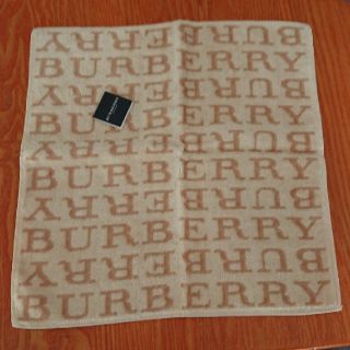 バーバリー(BURBERRY)の【値下げ】新品 バーバリー タオルハンカチ ベージュ(ハンカチ)