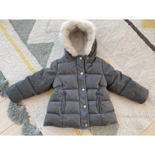 プチバトー(PETIT BATEAU)の美品⭐︎プチバトー ダウンコート（ファー付き）(コート)