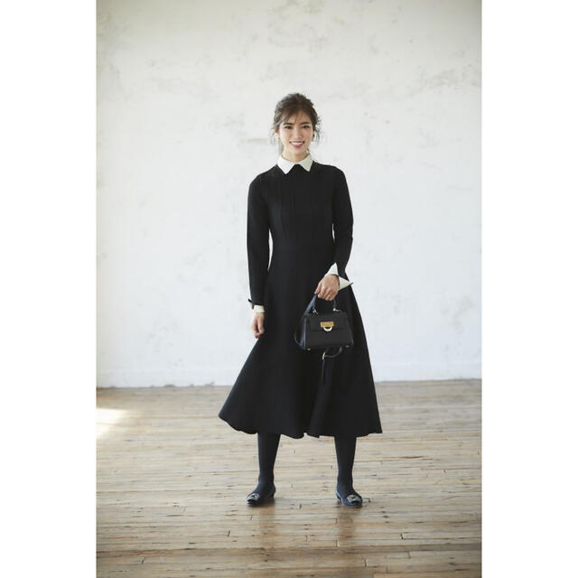セブンテン 襟付きニットドレス ブラック Sizesの通販 By Bluenote S Shop ラクマ