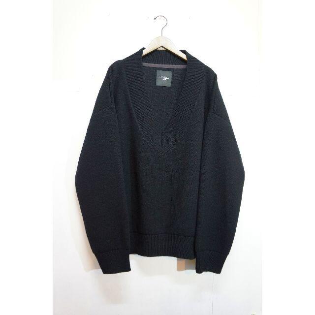 UNUSED V NECK Zip Knit アンユーズド Vネックニット