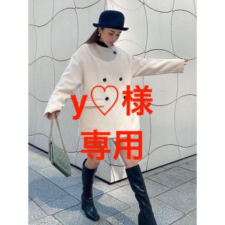 エイミーイストワール(eimy istoire)の完売品‼未使用‼️️eimy istoire  バイカラーボタンショートコート(ノーカラージャケット)