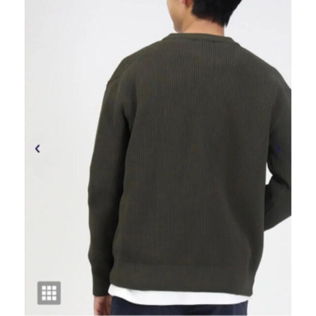 BACK NUMBER(バックナンバー)の【新品】BACK NUMBER 畦編みクルーネックニット メンズのトップス(ニット/セーター)の商品写真