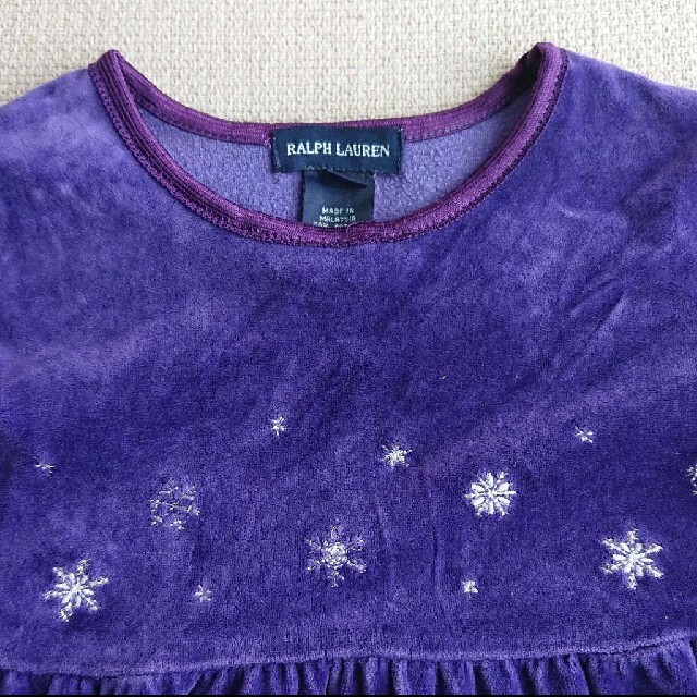 Ralph Lauren(ラルフローレン)のRALPH LAUREN 長袖 ワンピース 5～6才 キッズ/ベビー/マタニティのキッズ服女の子用(90cm~)(ワンピース)の商品写真