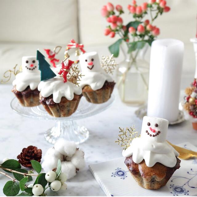 ケーキピック ケーキトッパー 飾り 森の小人 5本 クリスマス