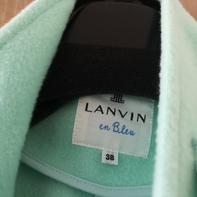 LANVIN en Bleu(ランバンオンブルー)のLANVIN en Bleu　ウール100%コート　38 レディースのジャケット/アウター(ロングコート)の商品写真