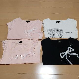 クレイサス(CLATHAS)の処分★新品★クレイサス★リボン★Tシャツ(Tシャツ(半袖/袖なし))