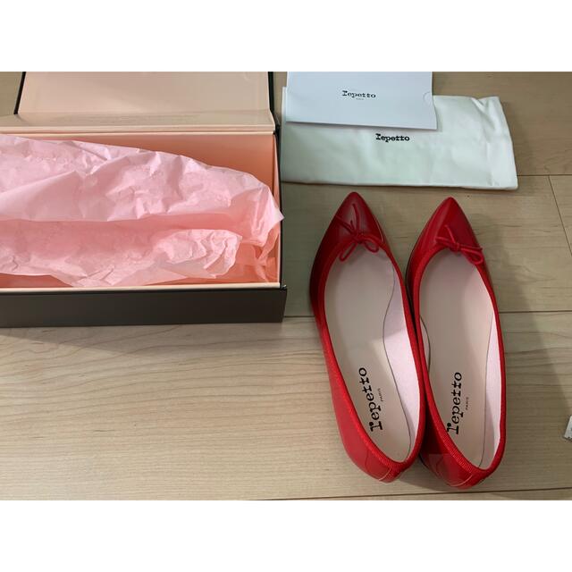 repetto バレエシューズ レッド-