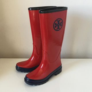 トリーバーチ(Tory Burch)の美品 送料無料 TORY BURCH トリーバーチ 長靴 US6 23cm(レインブーツ/長靴)