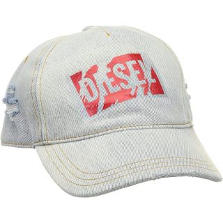 ディーゼル(DIESEL)のDIESEL キャップ　ダメージデニム　ボックスロゴ  フリーサイズ ディーゼル(キャップ)