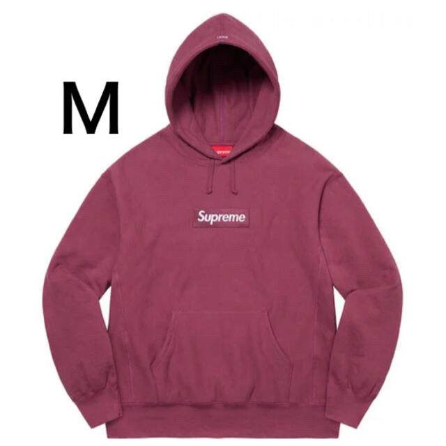 Supreme Box Logo Hooded Sweatshirt plum