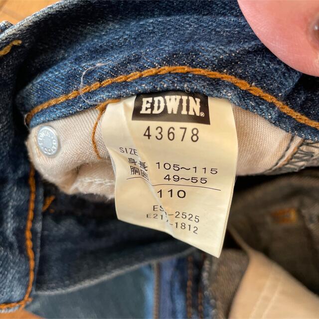EDWIN(エドウィン)のEDWIN キッズデニムパンツ  110cm キッズ/ベビー/マタニティのキッズ服男の子用(90cm~)(パンツ/スパッツ)の商品写真