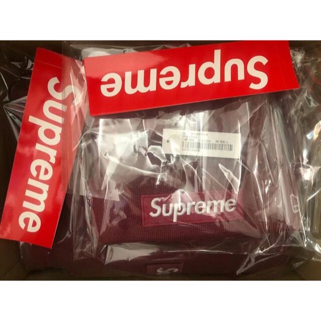 パーカーSupreme box logo hooded パーカー PLUM