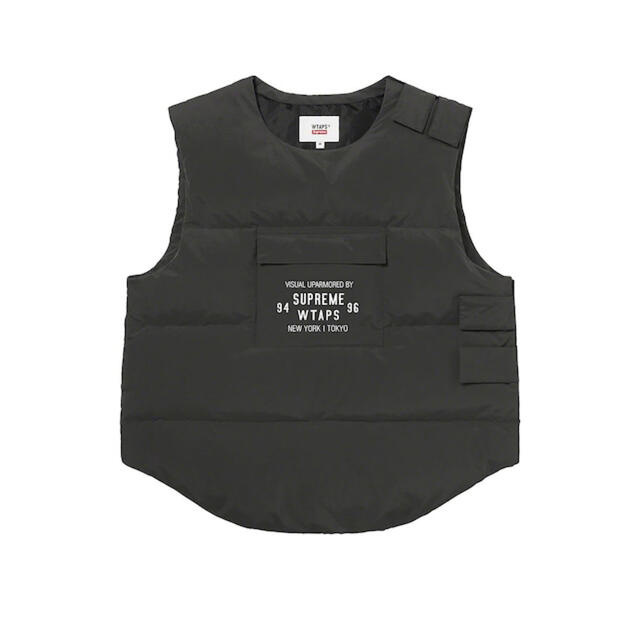 W)taps(ダブルタップス)のSupreme WTAPS TACTICAL DOWN VEST 黒 XL メンズのジャケット/アウター(ダウンベスト)の商品写真