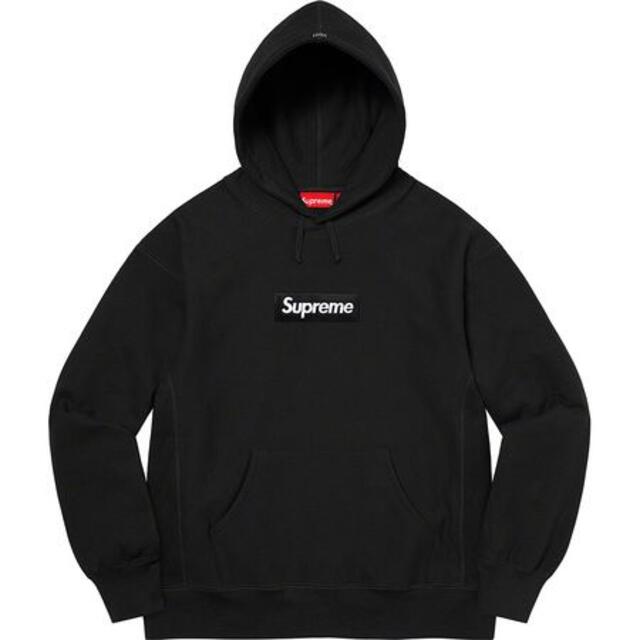 評価多数! XL Supreme Box Logo Hooded black