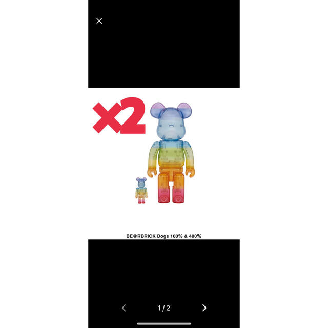 BE@RBRICK Dogs 100％ & 400％  2点セット