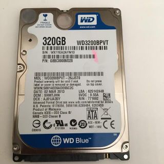 ウエスタンエディション(Western Edition)のWesternDigital 320GBハードディスク　WD3200BPVT(PCパーツ)