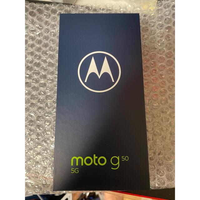 新品未使用品　moto g50 5g　メテオグレイ4GBROM