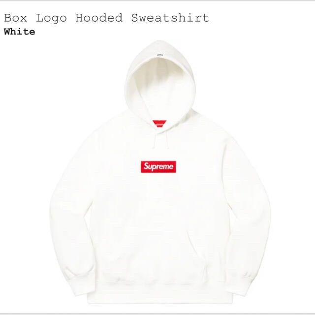 supreme box logo hooded sweatshirt white