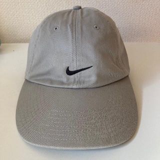 ナイキ(NIKE)の'90s〜'00s NIKE small swoosh grey  (キャップ)