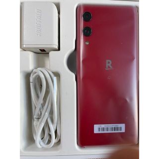 ラクテン(Rakuten)の楽天モバイル Rakuten hand P710 レッド(スマートフォン本体)