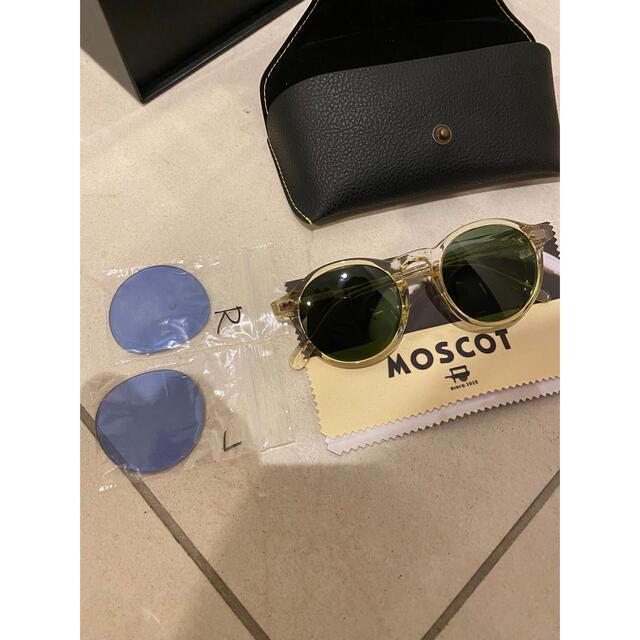 Ron Herman(ロンハーマン)のMOSCOT  MILTZEN MOSCOTTOKYO購入　ブルーレンズ付き メンズのファッション小物(サングラス/メガネ)の商品写真