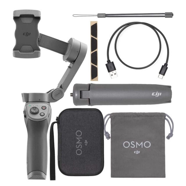 OSMOSIS(オズモーシス)のDJI Osmo Mobile 3 コンボ　美品　外箱あり スマホ/家電/カメラのスマホアクセサリー(自撮り棒)の商品写真