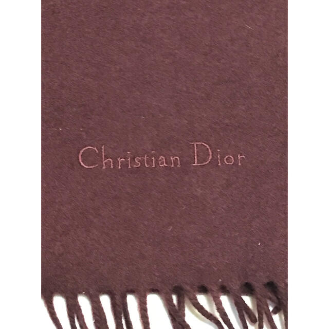 Christian Dior  ディオール ウール マフラー ストール ボルドー