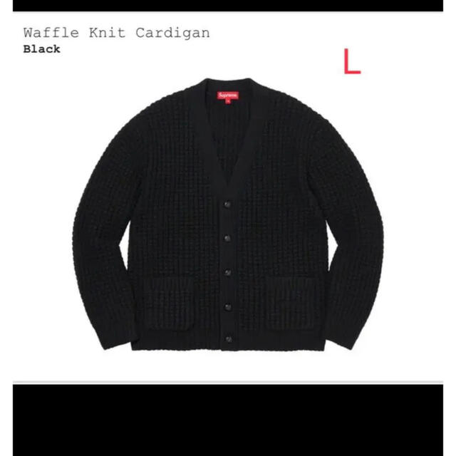 Supreme Waffle Knit Cardigan Black L