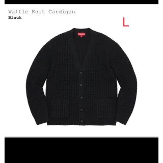 シュプリーム(Supreme)のSupreme Waffle Knit Cardigan Black L(カーディガン)